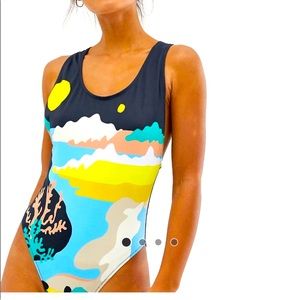 ASOS Swim Weekday One Piece Swimsuit XS